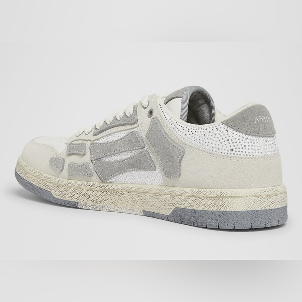 AMIRI Men’s Skel  suede low crystal embellished sneakers